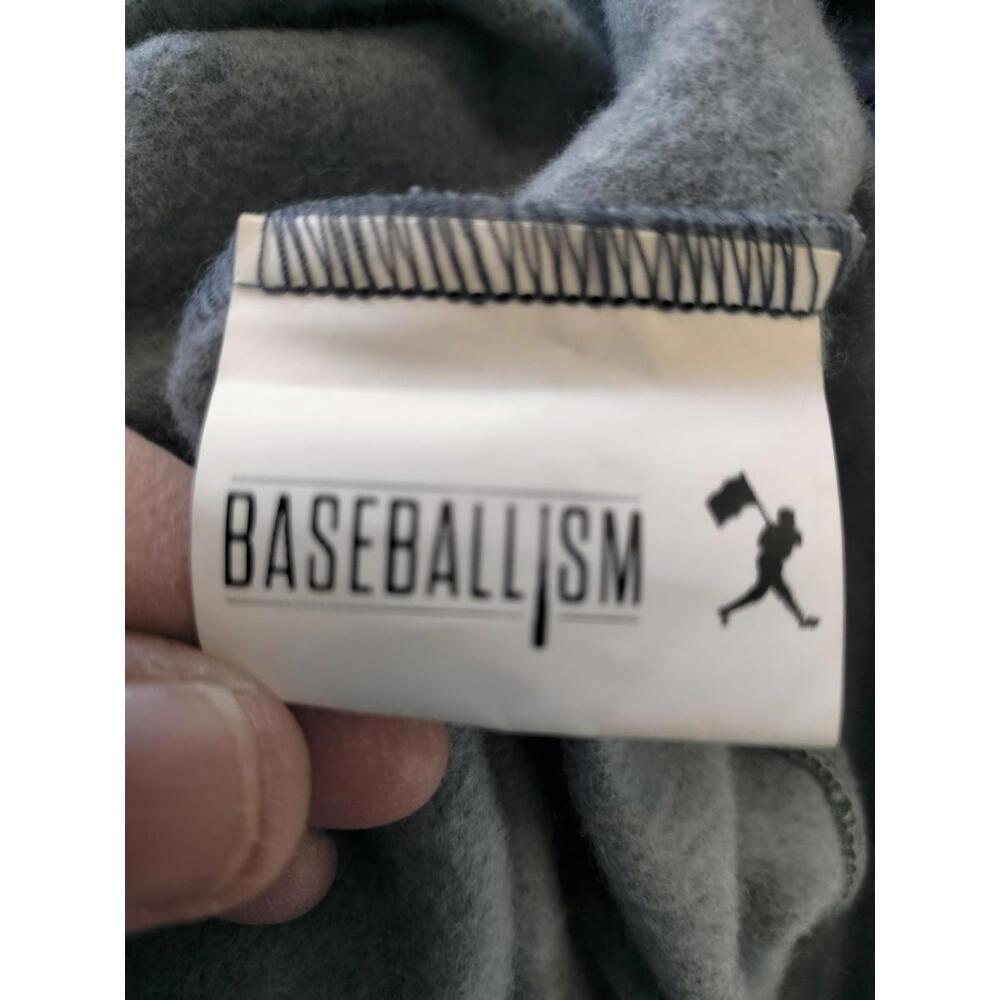 Baseballism Americana Hoodie Men's S Gray Believe In Baseball USA - Picture 8 of 16